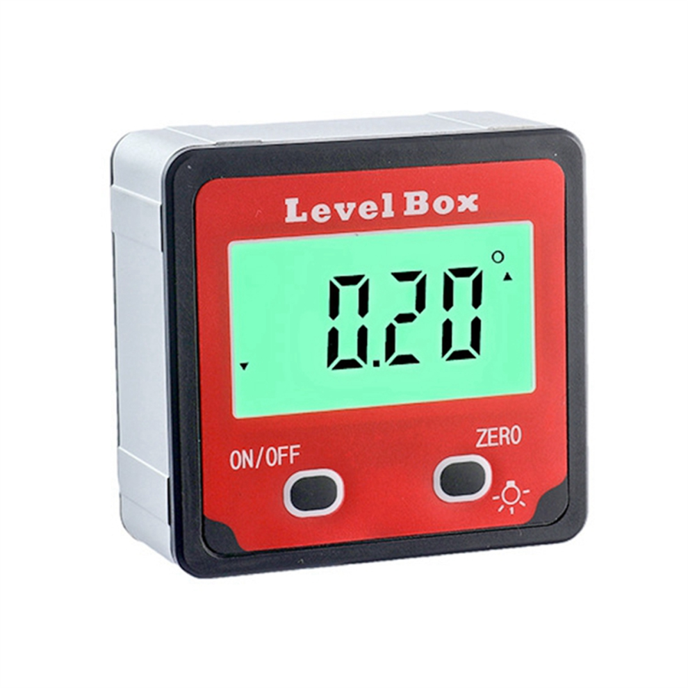 4X90 Degree 2 Button Digital Display Inclination Box Level Protractor 4713022122877