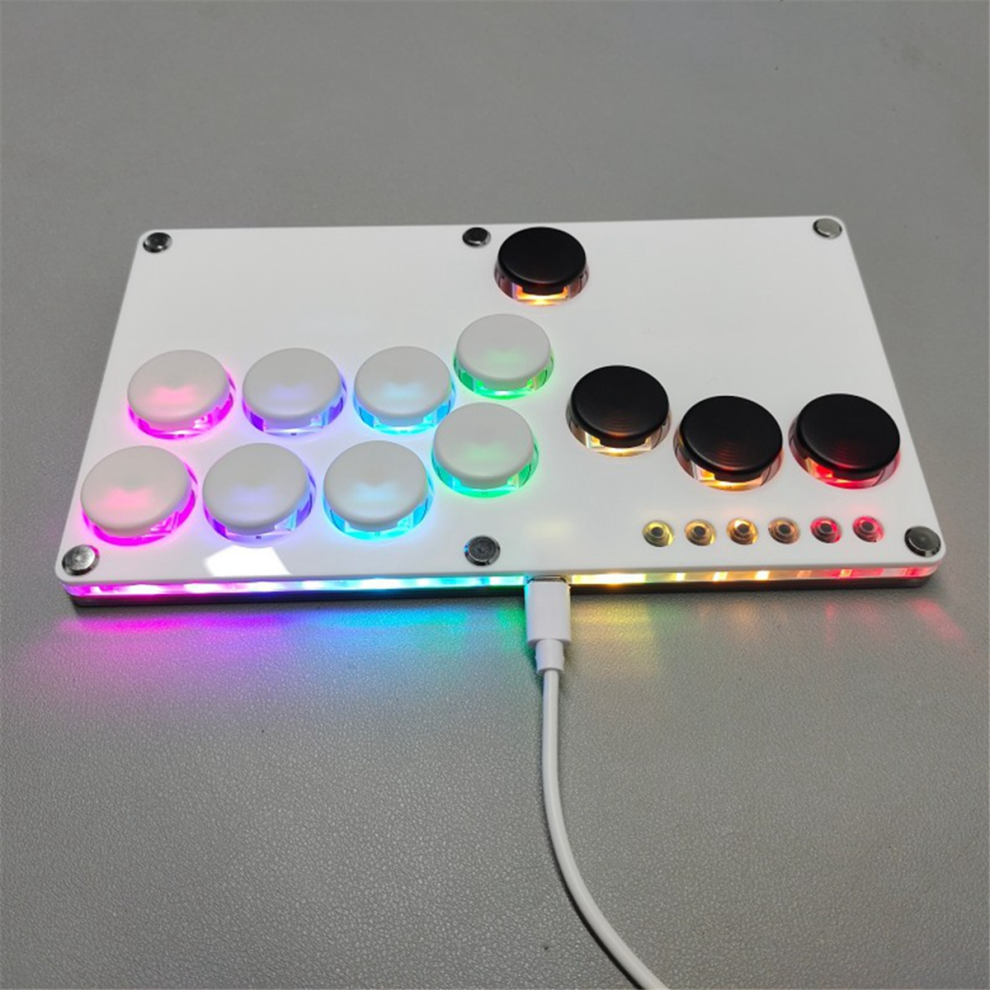 Flatbox Game Encoder Controller // White+Black Key