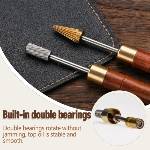 2pcs Leather Edge Dye Pens, Leather Edge Roller Pen Applicator, 2