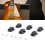 6 Stück Split Typ Sperrnut für kopflose Gitarre schwarz 13