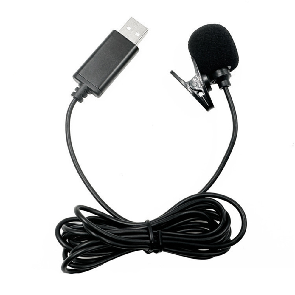 Usb Lavalier Lapel Microphone Omnidirectional Wired Clip-On Mic 4713596633922