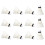 12 Pack Outdoor Feather Badminton Shuttlecocks 8.7x6.6cm White 11