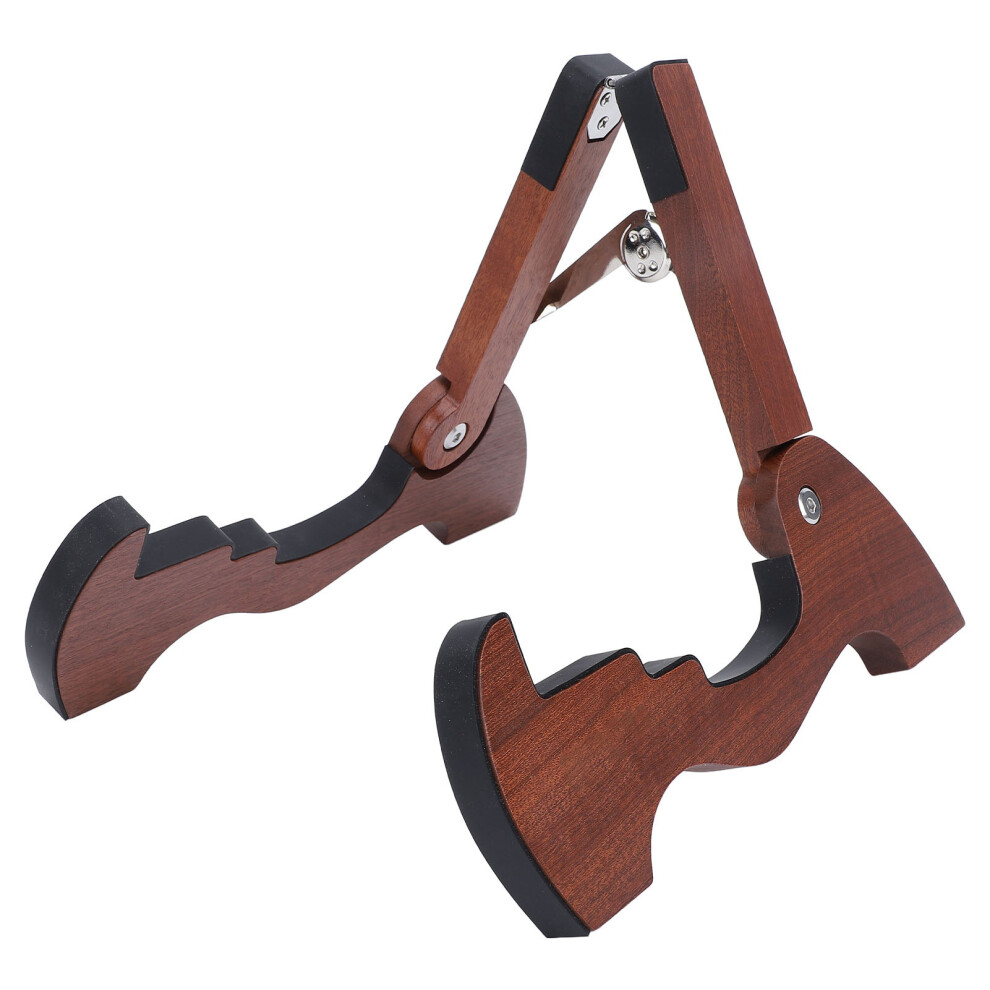 Adjustable Folding Wooden Guitar Stand for Acoustic Electric Ukulele