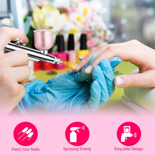 Airbrush Kit with Compressor, 0.3mm Nozzle Oxygen Syringe 1