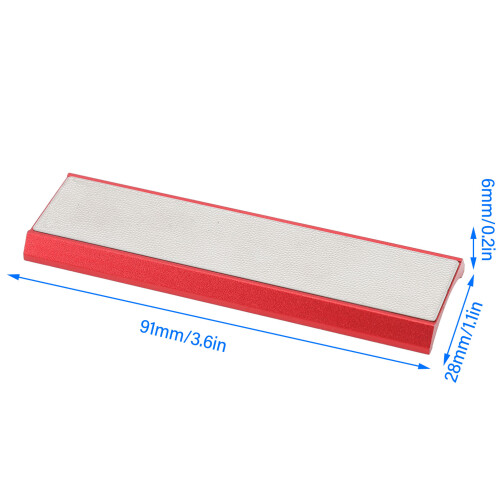 Ponceuse d'embout de queue de billard en aluminium 91x28x6 mm rouge 1