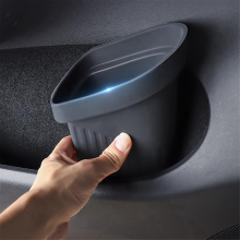 For Model Y 2025 Car Door Trash Can Silicone Door Storage Box