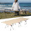 Folding Camping Cot Outdoor Camping Bed Khaki for 6