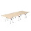 Folding Camping Cot Outdoor Camping Bed Khaki for 2