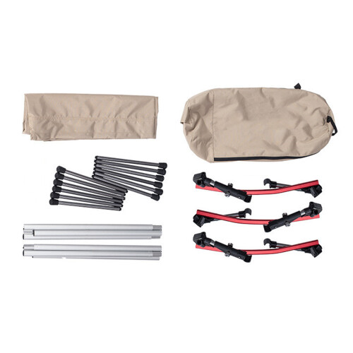 Folding Camping Cot Outdoor Camping Bed Khaki for