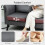 Homcom (Grey) HOMCOM Small Sofa, Loveseat Sofa for Bedroom, Home Office 5