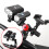 Extensor de manillar de aluminio con doble soporte negro 5