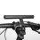 Extensor de manillar de aluminio con doble soporte negro 3
