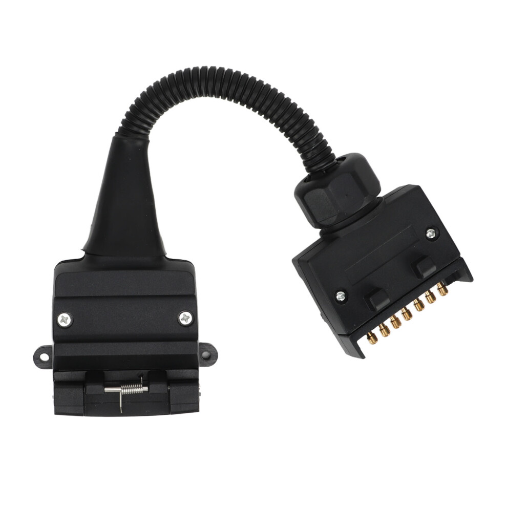 Trailer Adapter 7 Pin Flat Male Plug To 12 Pin 9121376052347