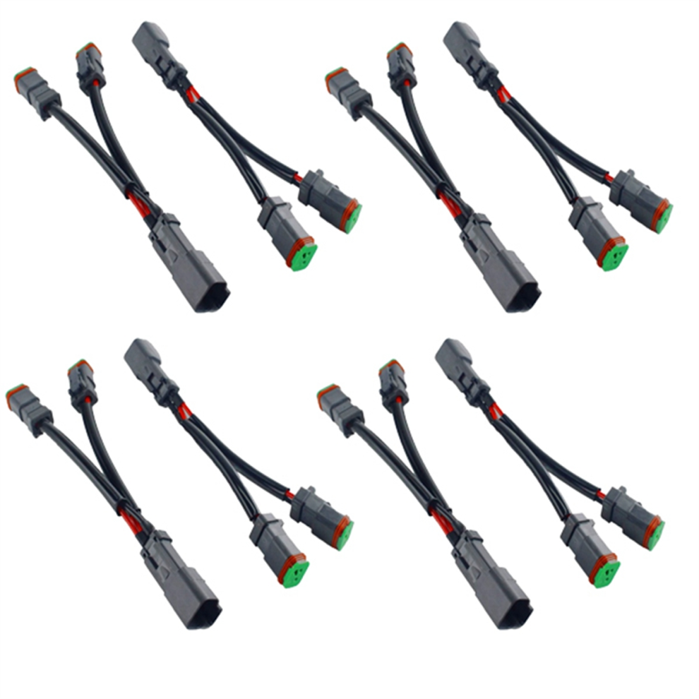 8Pcs Y Type Leads Deutsch Dt Dtp 2 Pin Socket Adapter 4713596606728