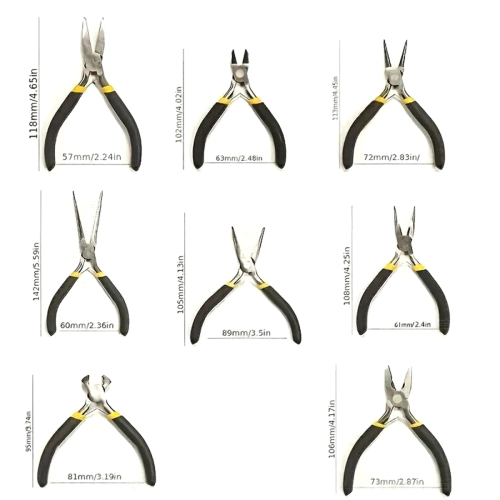 8PCS Mini Pliers Set Long Nose Wire End Cutting Cutter Tools 1