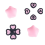 ABXY Key Sticker Skin Case for Thumb Stick,A 1