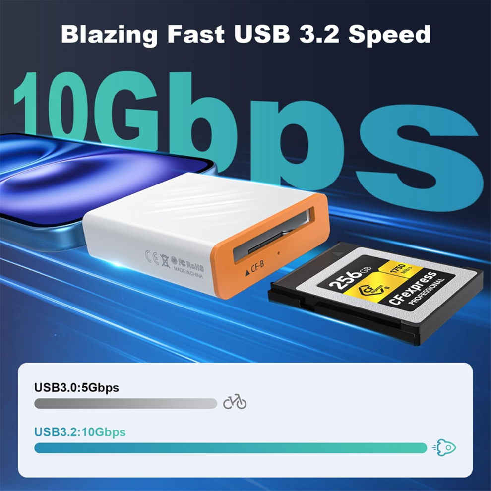 Usb3.2 10Gbps Cfexpress Type B Memory Card Reader 4713596609712