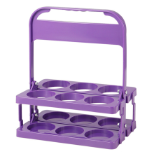 Reusable Plastic Wine & Beer Rack, Ideal for Picnics and Parties C