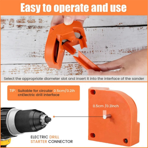Multi-Functional Drill Bit Sharpener Tool with Grinding Wheels 2