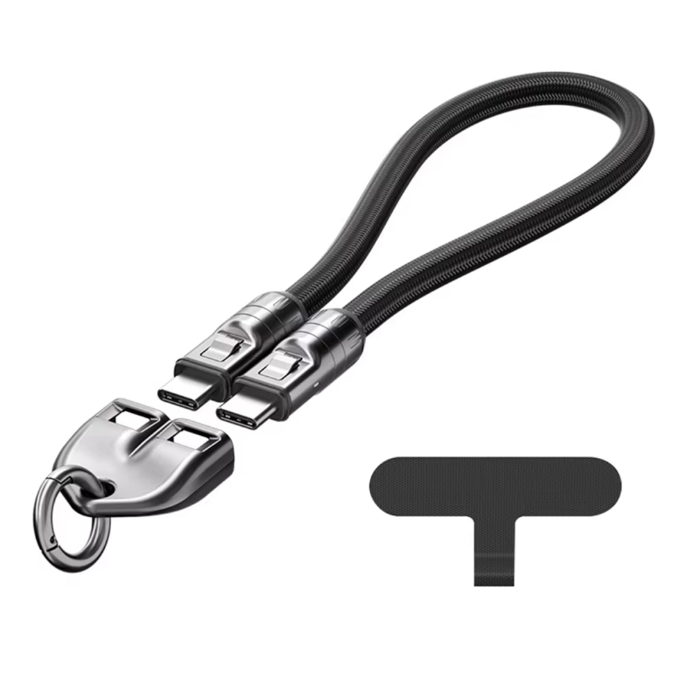 240W Pd3.1 Data Cable Type C To Type C Fast Charging Cord, Black 4713596696071