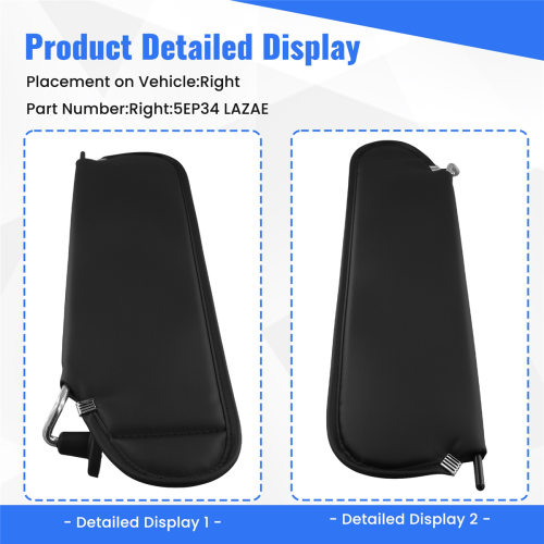 Car Front Sun Visor Sunshade for TJ 1997-2002 Right