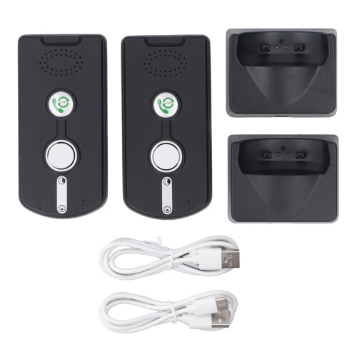 Wireless 2-Way Voice Intercom for Home, 1000m Range, Black 2