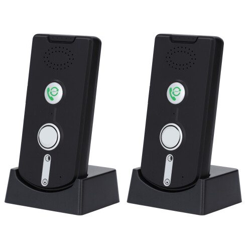 Wireless 2-Way Voice Intercom for Home, 1000m Range, Black