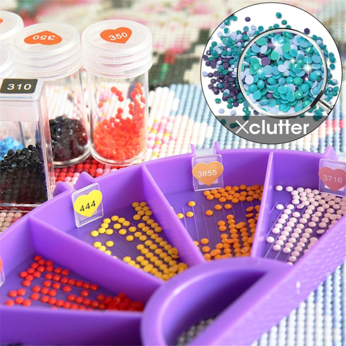 Sticker Label Set,Heart Labels Colored Number Stickers B 1