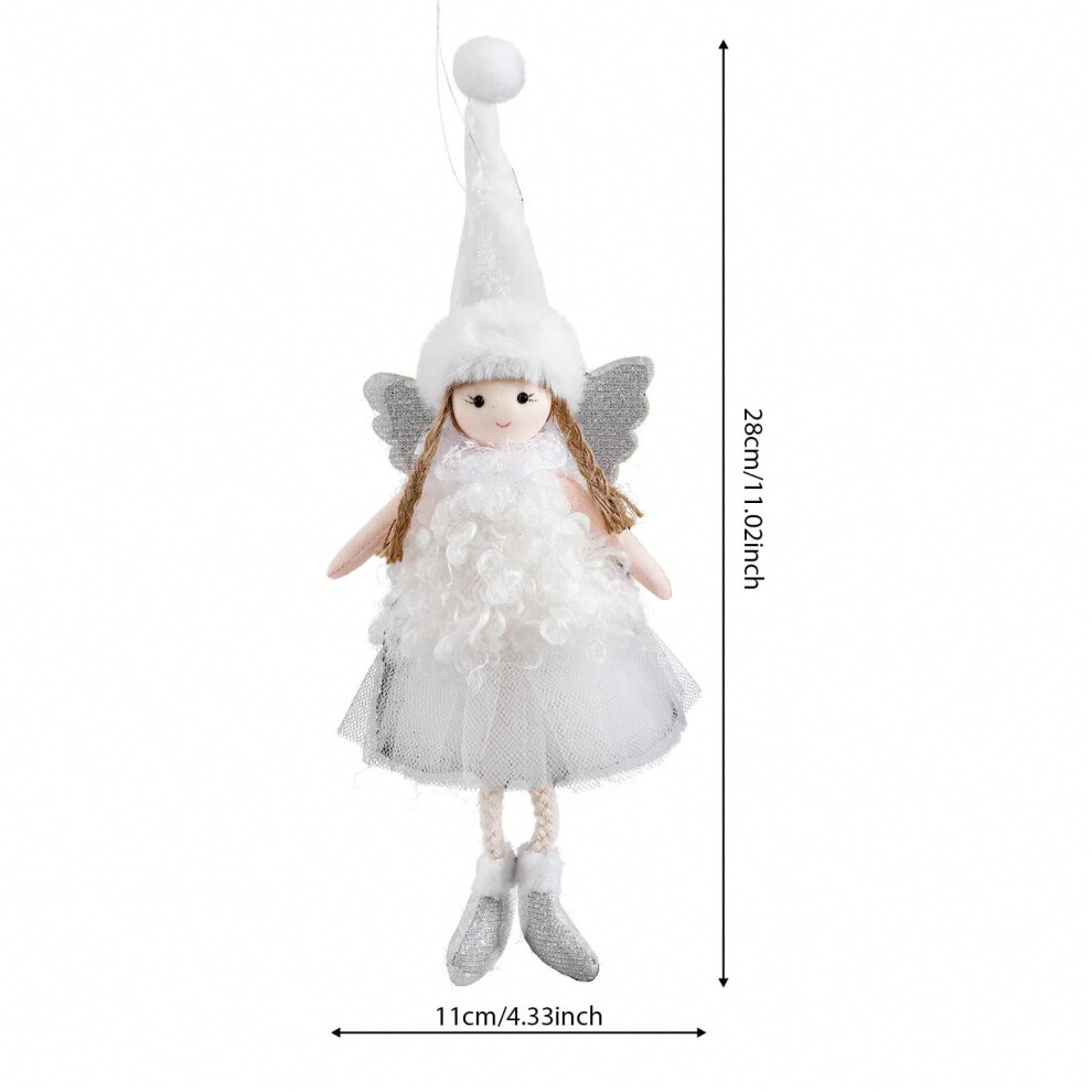 (Q23-011 White) 2024 New Year Gift Cute Christmas Angel Doll Xmas Tree Ornament Noel Deco Christmas Decoration for Home Natal Navidad 2023 Decor-image-OPC-PJ9VDCM-NEW