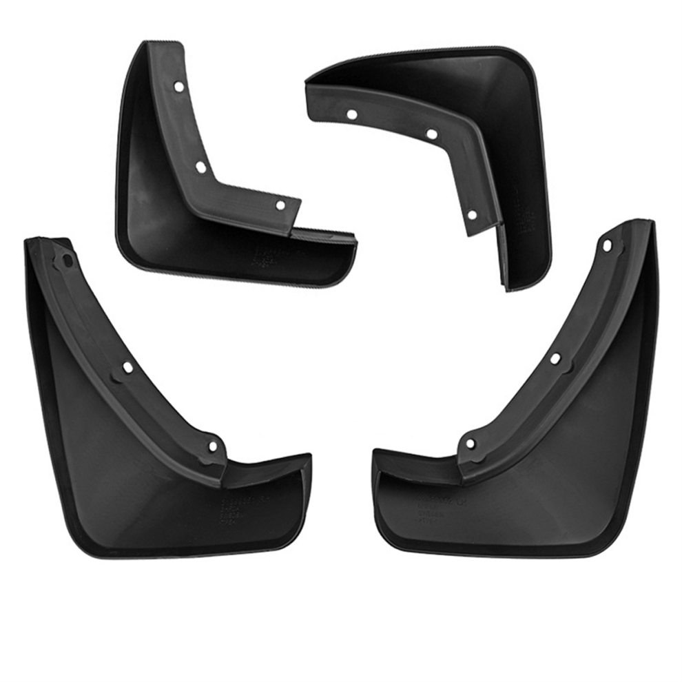 4Pcs Car Front+Rear Wheel Flaps Guard Splash Flap Mudguards Black 4713596695586