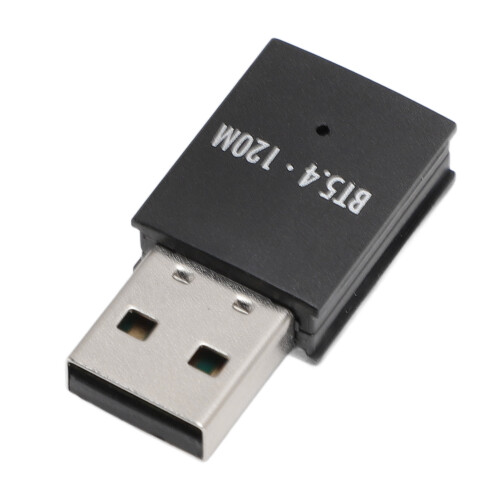 Trasmettitore-ricevitore USB Bluetooth V5.4 120m ABS nero
