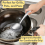 Steel Wool Scrubber Dish Brush with Handle, Cleaning Scrubber Set, 2
