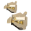 Upgraded Multi-Purpose Magnetic Guide for Sewing Machine,Gold 2PCS 1