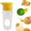 Manual Squeezing Citrus Juicer Fruit Pouring Tool Yellow + Green 7