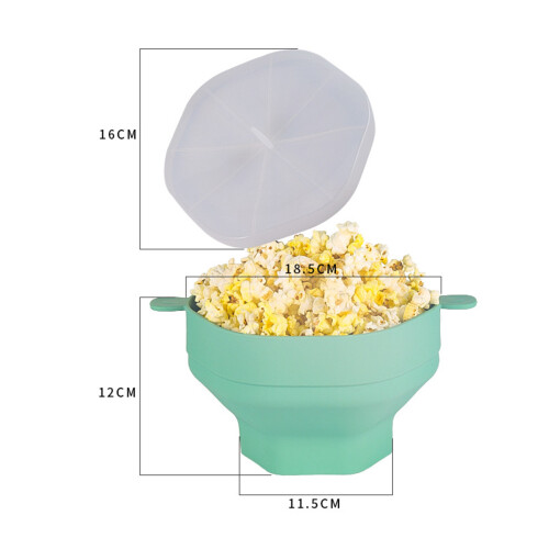 Compact Silicone Popcorn Bowl for Microwave Easy to Store & Clean 1