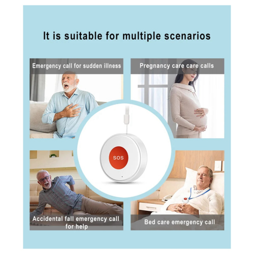 Mini Tuya WIFI Elderly SOS Button Waterproof Emergency Panic Sensor 2