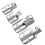 4Pcs Drive Socket Adapter Converter Tool Silver 3