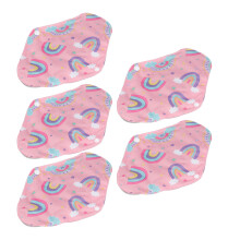 5 Stück Wiederverwendbare Bambuskohle-Menstruationstassen 18x25cm Stoff Wasserdicht