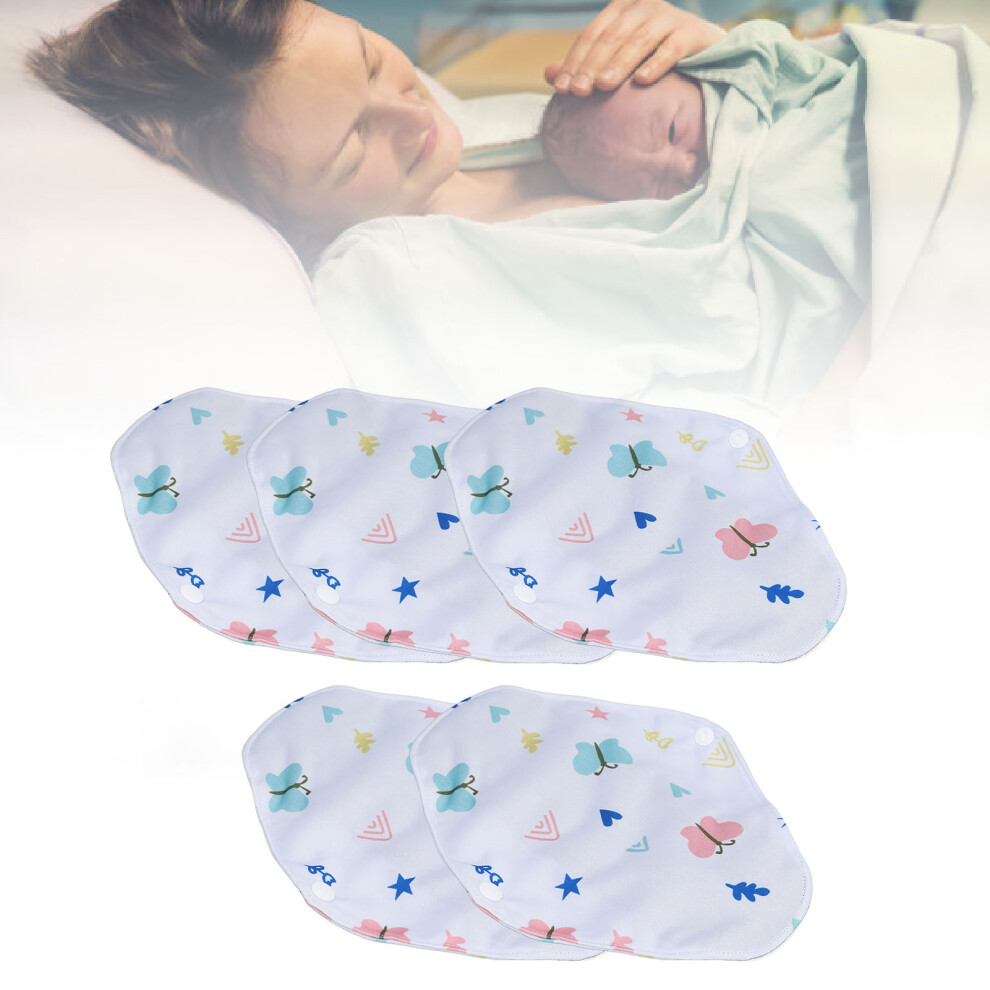 5pcs Reusable Bamboo Charcoal Washable Sanitary Pads 18x25cm