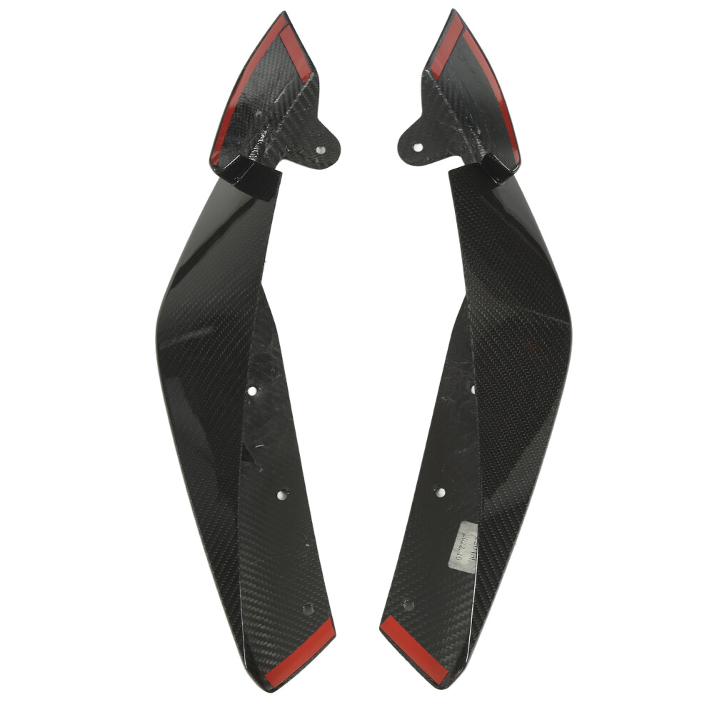 2 Pcs Front Splitter Lip Spoiler Glossy Carbon 9121376053610
