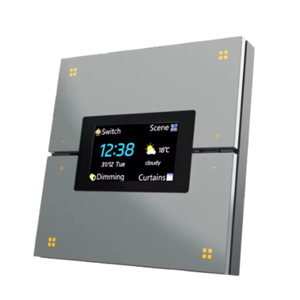 Tuya Smart Multifunctional Central Control Panel Zigbee Dimming Grey 4713596627662