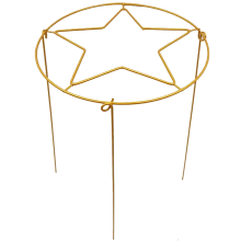 Garden Flower Support Ring, Plant Support for Outdoor Flowers, B