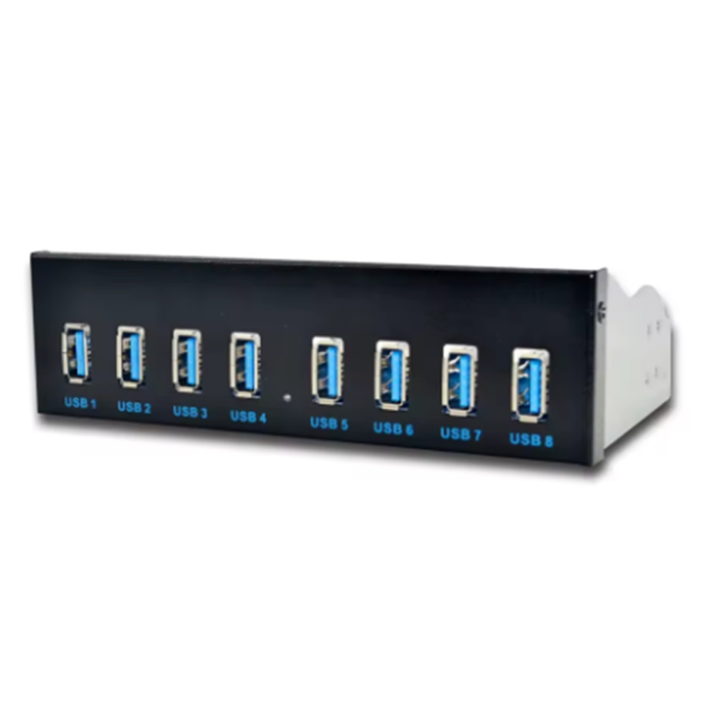 8 Port Usb Hub Usb3 5.25 Usb 3.0 Front Panel Splitters Usb 3.0 Hub 4713596627617