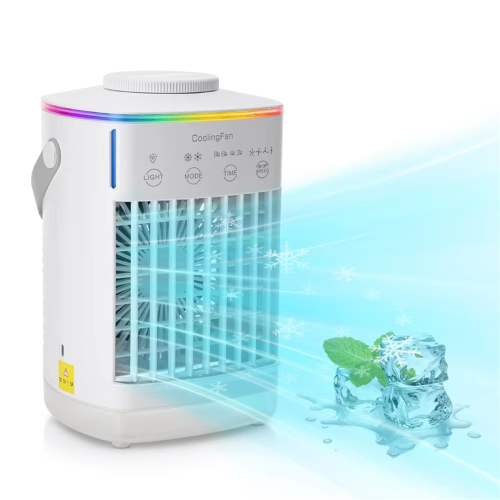Portable Air Cooler with Humidifier and LED Night Light 2