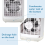 Portable Air Cooler with Humidifier and LED Night Light 5