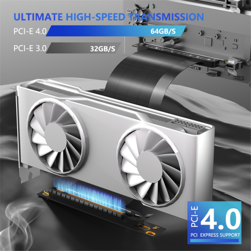 PCIE 4.0 Extension Cable PCIE 4.0 X16 Extender Riser Cable 1