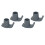 Set di 4 sci Walker Glide 8.0x5.0 cm grigio 11