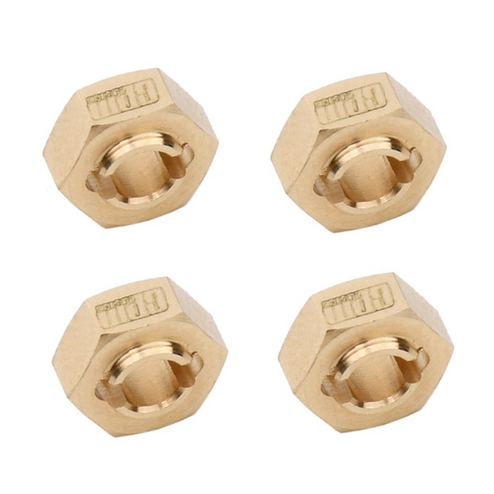 4Pcs Brass Wheel Hex Hub Adapter Brass Wheel Hexes 4713596614730