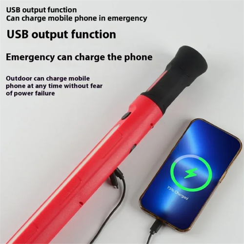 Magnetic Work Light Rechargeable Under Hood Work Light Bar Red 1