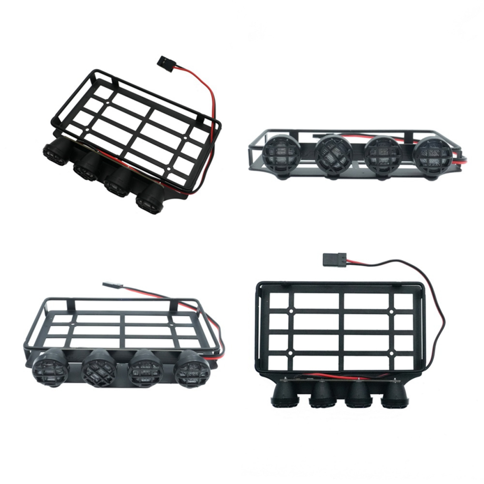 Remote Control Crawler Luggage Carriers Roof Rack Round Lamp Light 4713596645802